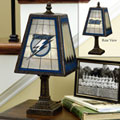 Tampa Bay Lightning NHL Art Glass Table Lamp