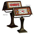 Kansas City Chiefs NFL Art Glass Bankers Lamp