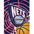 New Jersey Nets NBA "Tie Dye" 60" x 80" Super Plush Throw