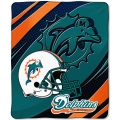 Miami Dolphins NFL Micro Raschel Blanket 50" x 60"