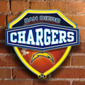 San Diego Chargers NFL Neon Shield Wall Lamp