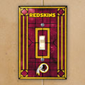 Washington Redskins NFL Art Glass Single Light Switch Plate Cover