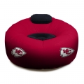 Kansas City Chiefs NFL Vinyl Inflatable Chair w/ faux suede cushions
