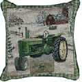 John Deere Antique Tapestry Pillow