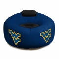 West Virginia Mountaineers NCAA College Vinyl Inflatable Chair w/ faux suede cushions