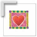 Heart Collection III - Contemporary mount print with beveled edge