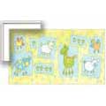 Happy Barnyard Animals - Contemporary mount print with beveled edge