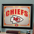 Kansas City Chiefs NFL Framed Glass Mirror