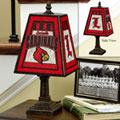 Louisville Cardinals NCAA College Art Glass Table Lamp