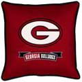Georgia Bulldogs Side Lines Toss Pillow