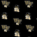 Wake Forest Demon Deacons Fitted Crib Sheet - Black