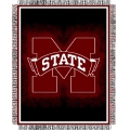 Mississippi State Bulldogs NCAA College "Focus" 48" x 60" Triple Woven Jacquard Throw