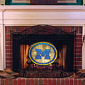 Michigan Wolverines NCAA College Stained Glass Fireplace Screen