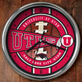 Utah Utes NCAA College 12" Chrome Wall Clock