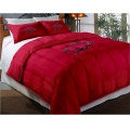 Arkansas Razorbacks College Twin Chenille Embroidered Comforter Set with 2 Shams 64" x 86"