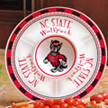 North Carolina State Wolfpack NCAA College 14" Ceramic Chip and Dip Tray