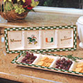 Miami Hurricanes UM NCAA College Gameday Ceramic Relish Tray