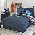 Dallas Cowboys NFL Team Denim Queen Comforter / Sheet Set