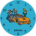 Petal to the Metal 14" Round Clock