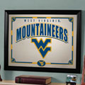 West Virginia Mountaineers NCAA College Framed Glass Mirror
