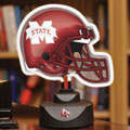 Mississippi State Bulldogs NCAA College Neon Helmet Table Lamp