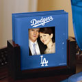 Los Angeles Dodgers MLB Art Glass Photo Frame Coaster Set