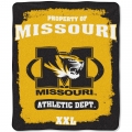 Missouri Tigers College "Property of" 50" x 60" Micro Raschel Throw
