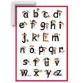 Stickley's Alphabet - Contemporary mount print with beveled edge