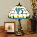 Delaware Fightin Blue Hens NCAA College Stained Glass Tiffany Table Lamp