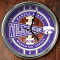 Kansas State Wildcats NCAA College 12" Chrome Wall Clock