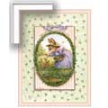 Holly Pond Hill: Bunny Garden - Contemporary mount print with beveled edge