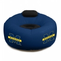 Michigan Wolverines NCAA College Vinyl Inflatable Chair w/ faux suede cushions