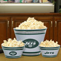 New York Jets NFL Melamine 3 Bowl Serving Set