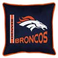Denver Broncos Side Lines Toss Pillow