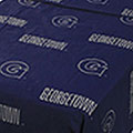 Georgetown Hoyas  100% Cotton Sateen Shower Curtain - Blue
