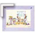 Lizzie's Tea Party - Contemporary mount print with beveled edge