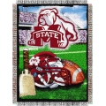 Mississippi State Bulldogs NCAA College "Home Field Advantage" 48"x 60" Tapestry Throw