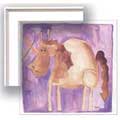 Brown Horse - Contemporary mount print with beveled edge