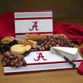 Alabama Crimson Tide NCAA College Glass Cutting Board Set