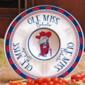Mississippi Ole Miss Rebels NCAA College 14" Ceramic Chip and Dip Tray