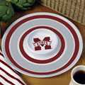 Mississippi State Bulldogs NCAA College 14" Round Melamine Chip and Dip Bowl