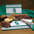 Michigan State Spartans NCAA College Glass Cutting Board Set