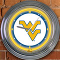 West Virginia Mountaineers NCAA College 15" Neon Wall Clock