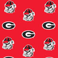 Georgia Bulldogs Fitted Crib Sheet - Red