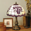 Texas A&M Aggies NCAA College Stained Glass Tiffany Table Lamp
