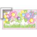 Flower Garden - Contemporary mount print with beveled edge