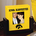 Iowa Hawkeyes NCAA College Art Glass Photo Frame Coaster Set