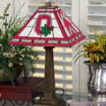 Ohio State OSU Buckeyes NCAA College Stained Glass Mission Style Table Lamp