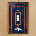 Denver Broncos NFL Art Glass Single Light Switch Plate Cover