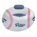 San Diego Padres MLB Vinyl Inflatable Chair w/ faux suede cushions